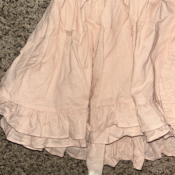 Girl August beautiful rainbow tunic pinafore set with shorties Girls size 7 - Picture 4 of 5